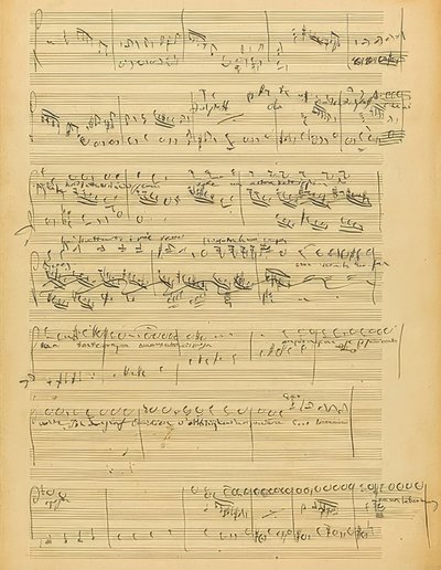 Autograph: Falstaff, Oper in drei Akten von Giuseppe Verdi