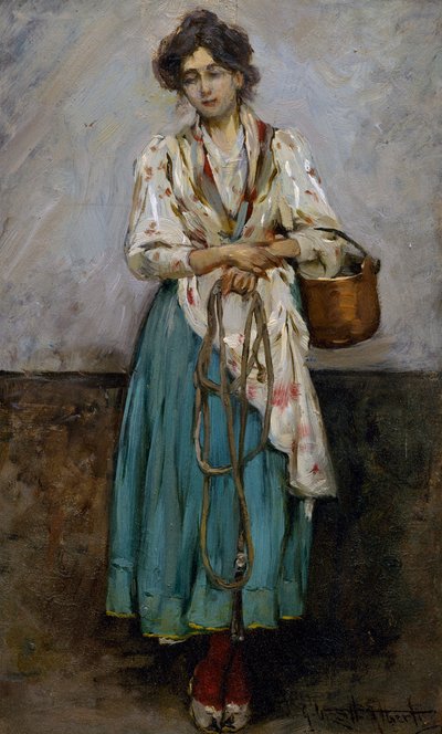 Wäscherin von Giuseppe Vizzotto Alberti