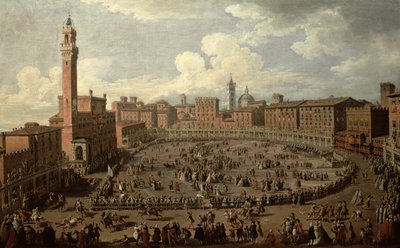 Der Palio, Piazza del Campo, Siena von Giuseppe Zocchi