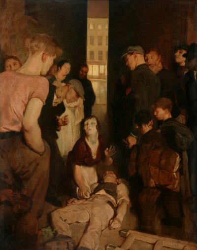 Ein Straßenunfall von Glyn Warren Philpot