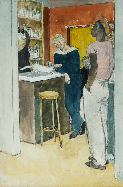 Bistro, Havre von Glyn Warren Philpot