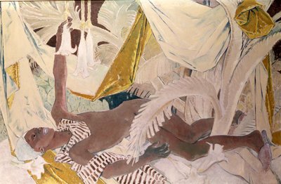 Henry Thomas, Philpots jamaikanischer Diener, liegend von Glyn Warren Philpot