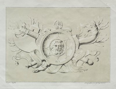 Sammlung lithografischer Versuche: Eine Trophäe von Godefroy Engelmann
