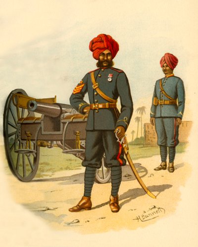 Die Bombay Artillerie, 1890 von Godfrey Douglas Giles