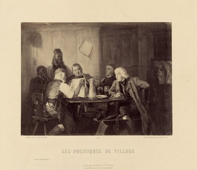 "Les Politiques de Village" von Scholesser von Goupil and Cie.
