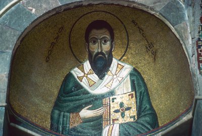 St. Basil, Mosaik im Katholikon von Greek School