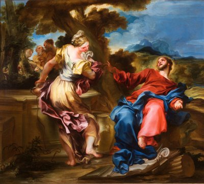 Christus und die Samariterin von Gregorio De Ferrari