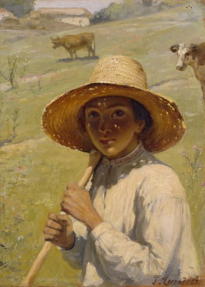 Hirtenjunge, 1909 von Grigori Grigorievich Mjasoedov
