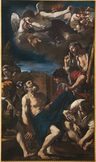 Das Martyrium des heiligen Petrus von Guercino