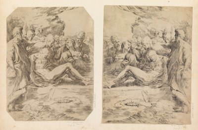Grablegung, ca. 1595-1600 von Guido Reni