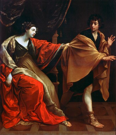 Joseph und Potiphars Frau, ca. 1626 von Guido Reni