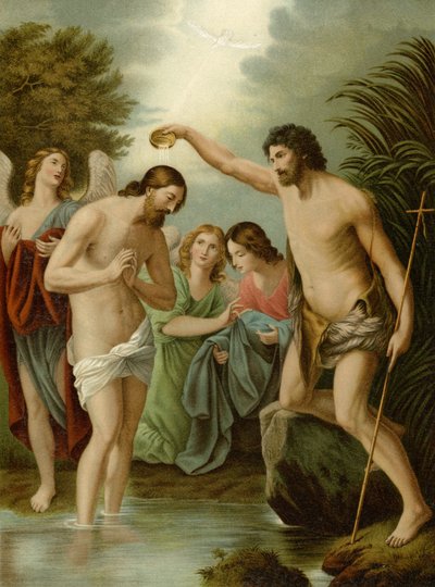 Die Taufe Christi von Guido Reni