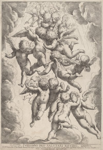 Engel in Herrlichkeit von Guido Reni, after Luca Cambiaso