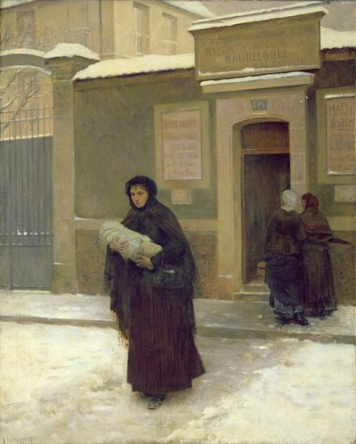 Verlassen des Entbindungskrankenhauses von Guillaume Albert Demarest
