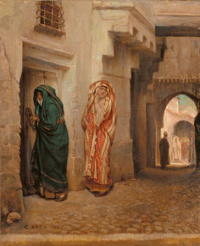 Ein geheimes Rendezvous, 1863 von Guillaume Charles Brun