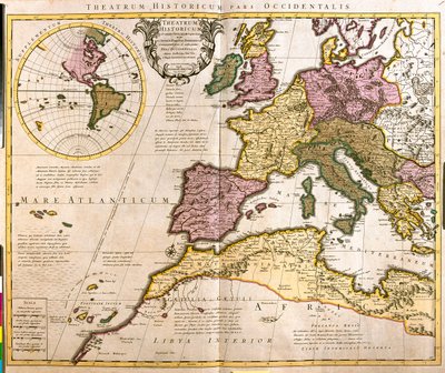 Westeuropa und Nordafrika von Guillaume Delisle