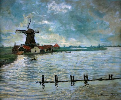 Windmühle in Holland von Guillaume Georges Roger