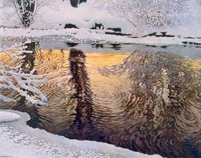 Frost von Gustaf Edolf Fjaestad