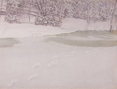 Neugefallener Schnee von Gustaf Fjæstad