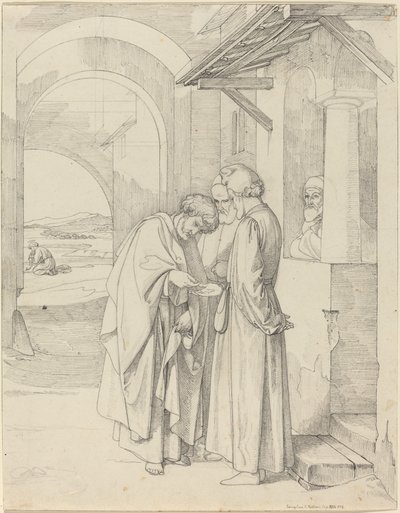 Petrus zahlt die Tempelsteuer von Gustav Heinrich Naeke