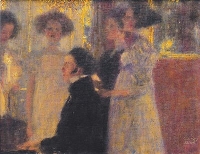 Schubert am Klavier I von Gustav Klimt
