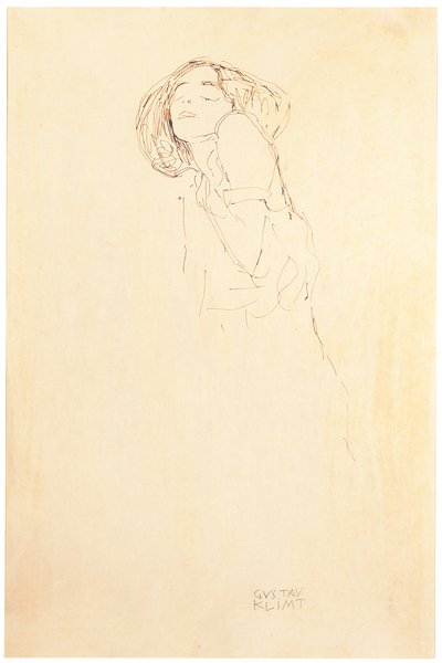 Frau von links von Gustav Klimt