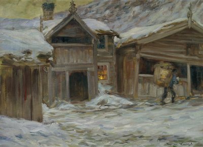 Sandbu-Hof in Vaagaa (Vågå) von Gustav Wentzel