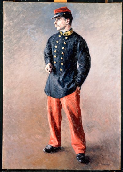 Ein Soldat, ca. 1881 von Gustave Caillebotte