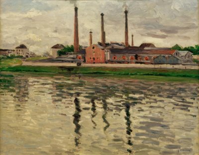 Fabriken in Argenteuil von Gustave Caillebotte