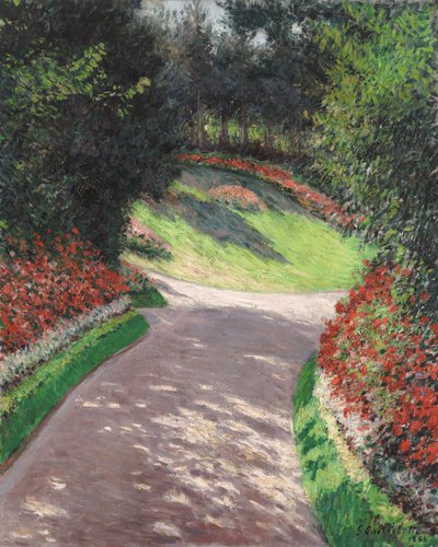 Der Weg im Garten von Gustave Caillebotte
