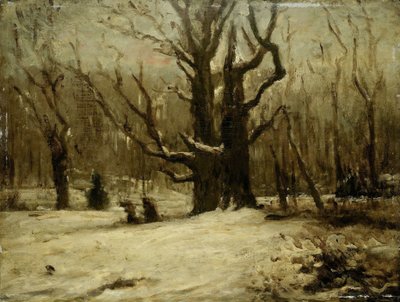 Winterlandschaft von Gustave Courbet (attributed to)