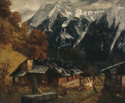 Eine alpine Szene von Gustave Courbet