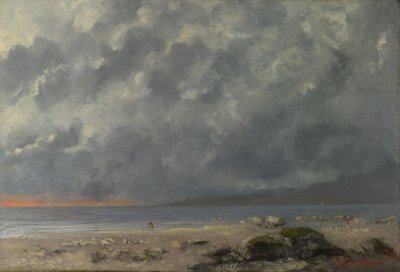 Strandszene von Gustave Courbet
