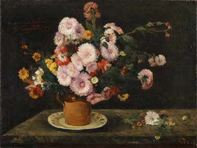 Blumenstrauß mit Astern, 1859 von Gustave Courbet