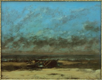 Meereslandschaft, Ebbe von Gustave Courbet