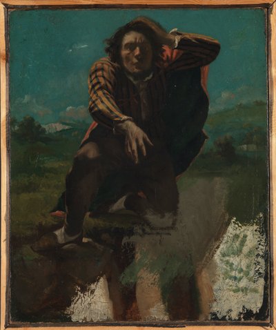 Am Rande des Abgrunds von Gustave Courbet