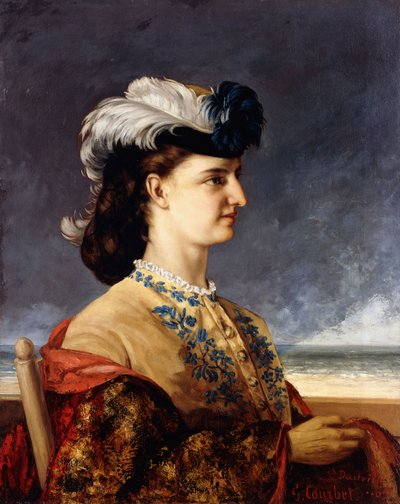 Porträt der Gräfin Karoly, 1865 von Gustave Courbet