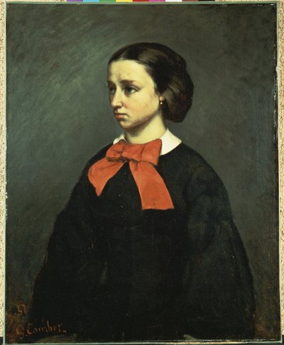 Porträt von Mlle. Jacquet, 1857 von Gustave Courbet