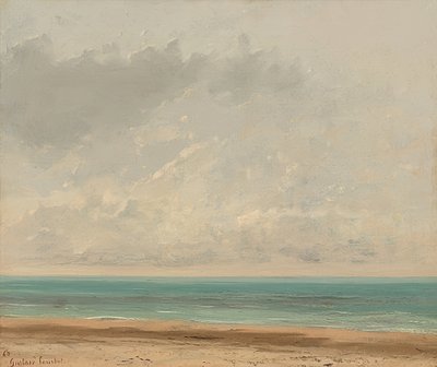Ruhige See von Gustave Courbet