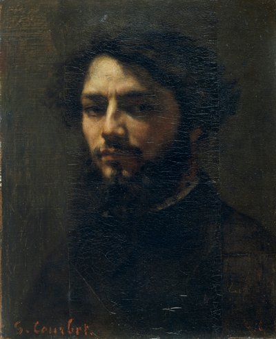 Selbstporträt, ca. 1850 von Gustave Courbet