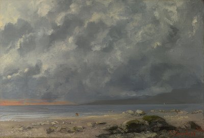 Strandszene. 1874 von Gustave Courbet