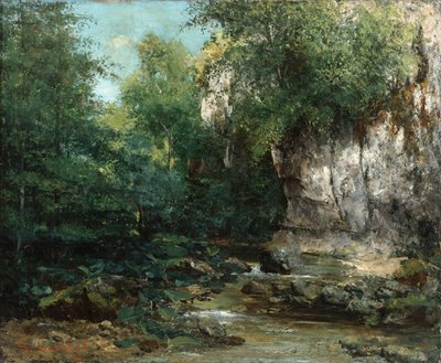 Die Ufer eines Baches, 1873 von Gustave Courbet