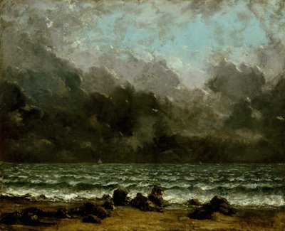 Das Meer, 1865 oder später von Gustave Courbet