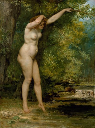 Der junge Badende von Gustave Courbet