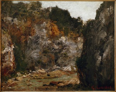Ansicht einer Schlucht von Gustave Courbet