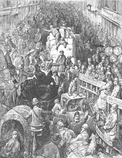 Eine Stadtstraße von Gustave Dore