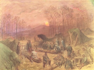 Ein Militärlager von Gustave Dore
