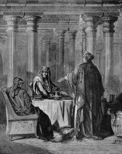Esther beschuldigt Haman von Gustave Dore