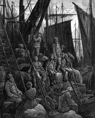 Vor Billingsgate von Gustave Doré von Gustave Dore