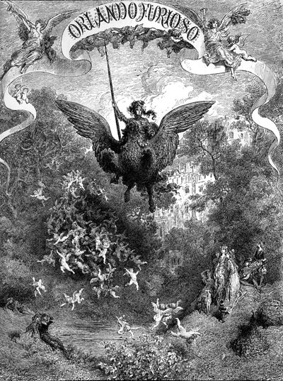 Orlando Furioso von Ludovico Ariosto, Umschlag von Gustave Dore
